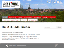 Tablet Screenshot of dielinke-lueneburg.de